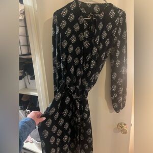 GK Luxury Womenswear 100% Silk Wrap Dress, Size M